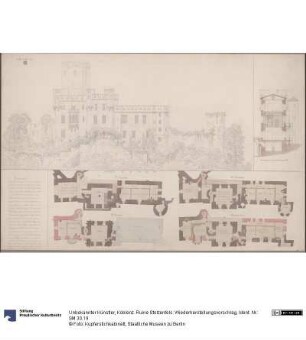 Koblenz. Ruine Stolzenfels. Wiederherstellungsvorschlag
