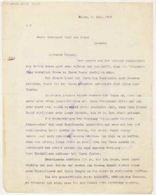 Brief an Emil von Sauer : 06.06.1919