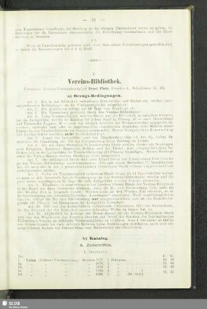 V. Vereins-Bibliothek
