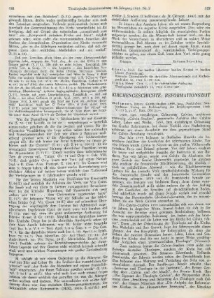 Kirchengeschichte: Reformationszeit