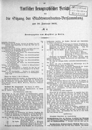 No. 4, 26. Januar 1905