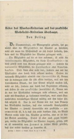 1-38 Ueber das Wunder-Kriterium und das praktische Wahrheits-Kriterium überhaupt