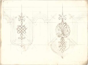 Gmelin, Leopold; Sammlung Gmelin: Handzeichnungen - Folio 14 - Ornament (Detail)
