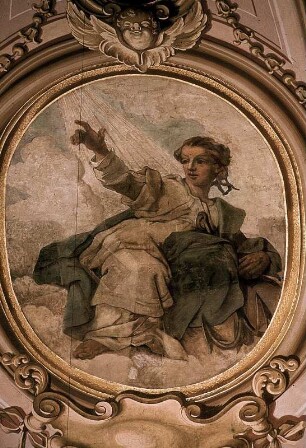 Evangelisten und Tugenden