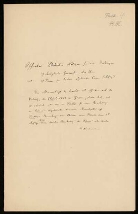 Nr. 4: Aufzeichnungen für Vorlesungen (Ansetzungssachtitel von Bearbeiter/in), Gießen, 1863 : Analytische Geometrie der Ebene [Bl. 5-30]