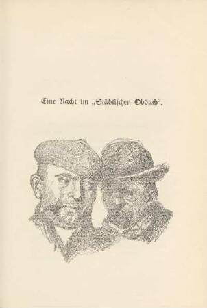 Eine Nacht im "Städtischen Obdach"