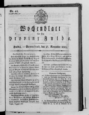 Nr. 48, Ausgabe vom 27. November 1830