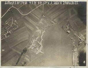 Exerzierplatz Kriegshaber bei Augsburg mit Friedhof Pfersee (2900 m)