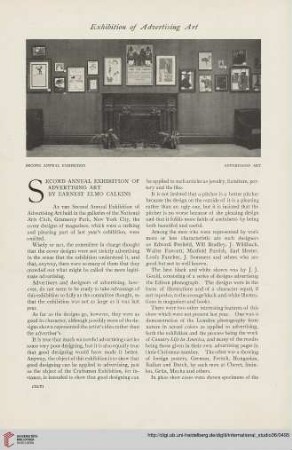 Second annual exhibition of advertising art