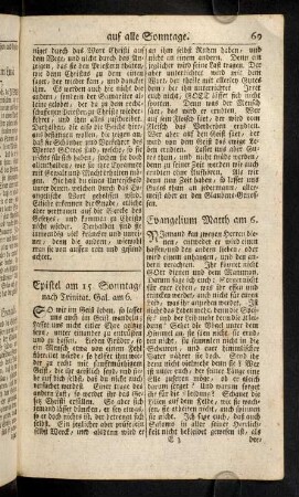 69-80, Epistel am 15. Sonntage nach Trinitatis. - Epistel am 26. Sonntage nache Trinitatis.
