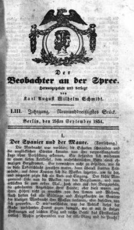 39. Stück, 25. September 1854