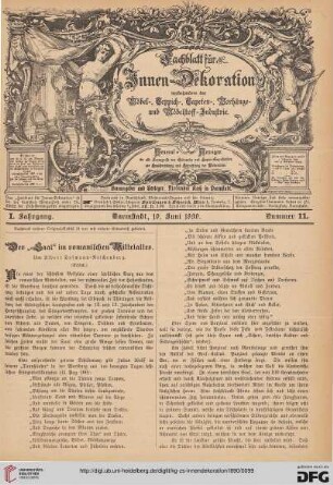 Der "Saal" im romanischen Mittelalter, [3]