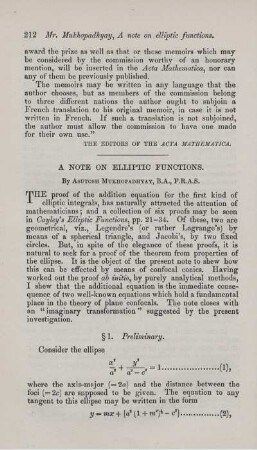 A note on elliptic functions.