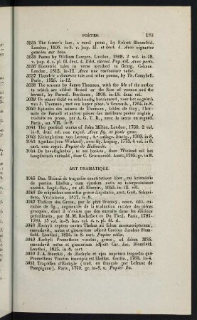 183-224, Art Dramatique - Épistolaires