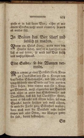 In Bräuen das Bier scharf und lieblich zu machen