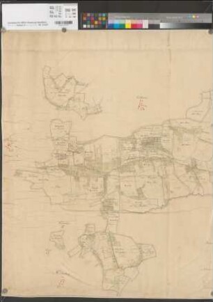 Hemmerde (Unna), Frömern (Fröndenberg), Bausenhagen (Fröndenberg), Fröndenberg (Fröndenberg), Teilung der Waldparzellen Schelk, Übersichtskarte
