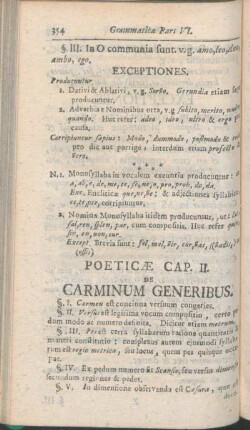 Poeticæ Cap. II. De Carminum Generibus.
