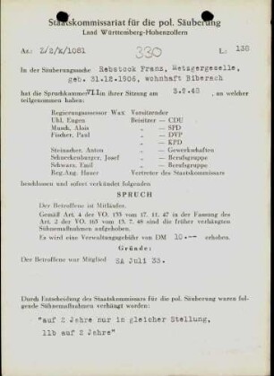 Rebstock, Franz