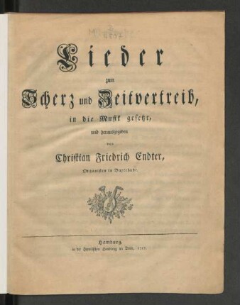 Lieder zum Scherz und Zeitvertreib