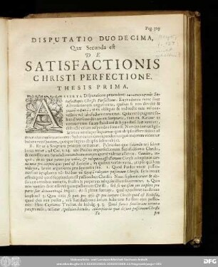 Disputatio Duodecima, Quae Secunda est De Satisfactionis Christi Perfectione.