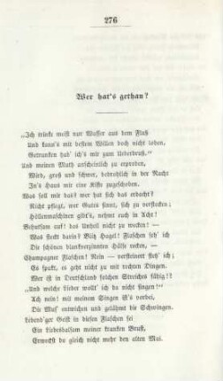 Wer hat's getan?
