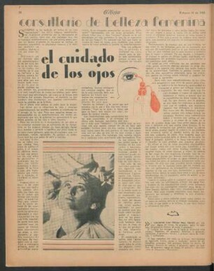 Consultorio de belleza femenina : El cuidado de los ojos