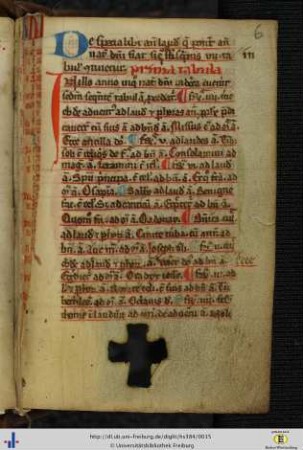 [6r - 9v] Tafeln der Antiphonen im Advent.