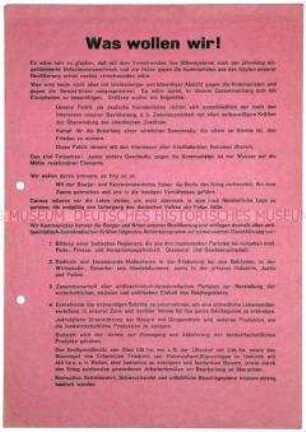 Programmatisches Flugblatt der KPD Freiburg