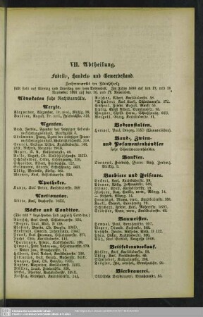 VII. Abtheilung.