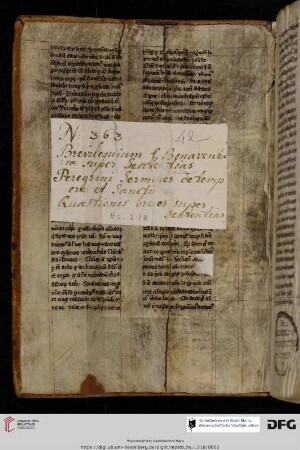zweispaltige Aristoteles-Hs. des 13./14. Jhs.
