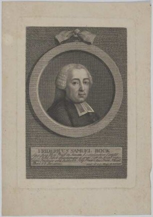 Bildnis des Fridericus Samuel Bock