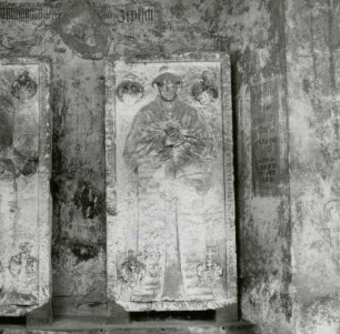 Gedenkplatte mit Bildnisrelief der Anna Maria von Zeutsch (gest. 1613)