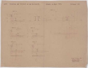 Troost, Paul Ludwig; München, Arcisstr. 12; Führerbau der NSDAP - Schnitte zu Blatt 1974