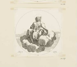 Jakobus der Ältere, Blatt 4 aus: Annibale Carracci, "Vita di San Diego, Dipinta nella Cappella di Saint Giacomo de Spagnuoli in Roma", Rom 1646