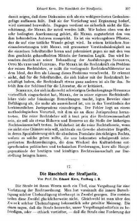 237-263, Die Raschheit der Strafjustiz