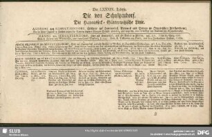 Die LXXXIX. Tabelle