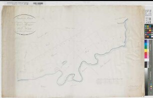 Lüdinghausen (Lüdinghausen) Domänengrundstücke Geistkamp und Sudwiese geometrische Karte 1822 50 Ruten = 15 cm 66 x 103 kol. Zeichnung Ziegert, Katastereleve KSM Nr. 288b