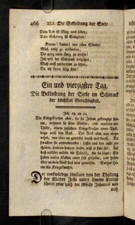 466-583, XLI. Die Bekleidung der Seele im Schmuck ...
