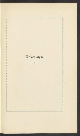 Einfassungen