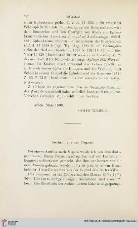 15: Inschrift aus der Megaris