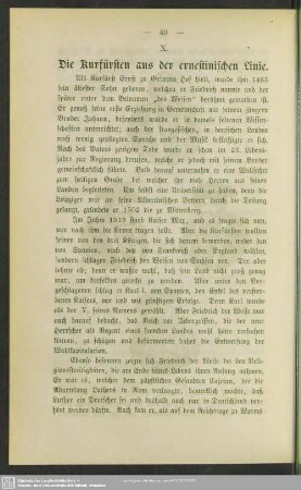 X. Die Kurfürsten aus der ernestinischen Linie