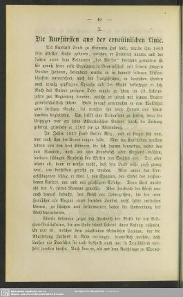 X. Die Kurfürsten aus der ernestinischen Linie