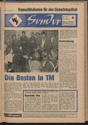 Betriebszeitung 'WF-Sender', Nr.4/1969 (24. Januar 1969)