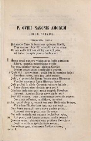 P. Ovidius Naso, 1. Amores [u.a.]