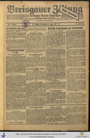 Nr. 1-25 (Januar 1927)