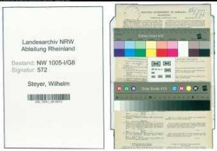 Entnazifizierung Wilhelm Steyer , geb. 26.12.1906 (Postfacharbeiter)