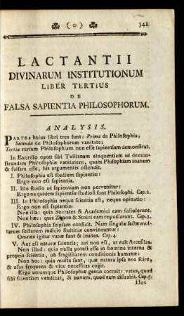 Liber Tertius De Falsa Sapientia Philosophorum