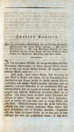 Zweites Kapitel. Von der unbekannten Völkerschaft ...