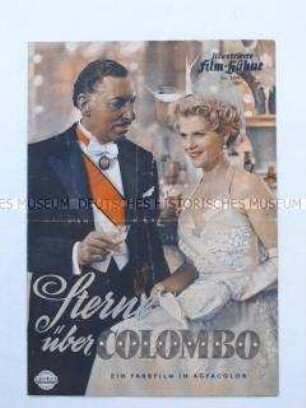 Filmprogramm "Illustrierte Film-Bühne" zu dem deutschen Spielfilm "Sterne über Colombo"