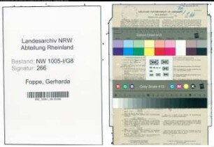 Entnazifizierung Gerharda Foppe , geb. 24.01.1907 (Postfacharbeiterin)